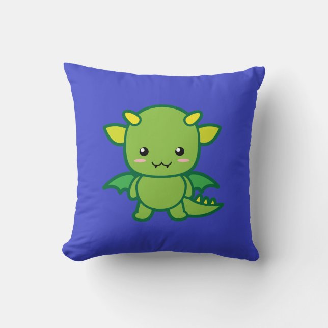 Green Dragon Cushion (Front)