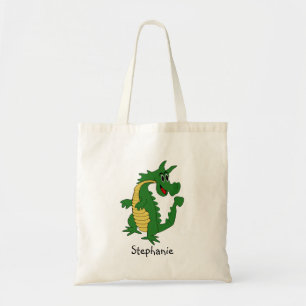 Green Dragon Design Tote Bag