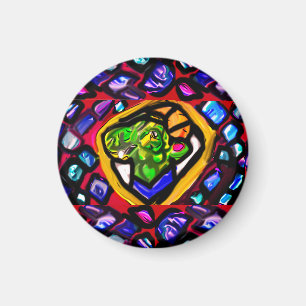 Green Dragon Diamonds Keychain Bottle Opener Magnet