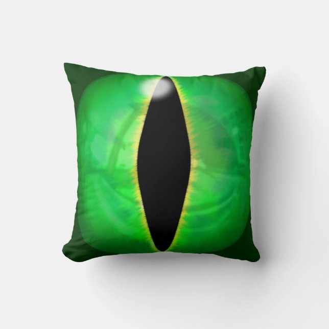 Green Dragon Eye Cushion (Front)