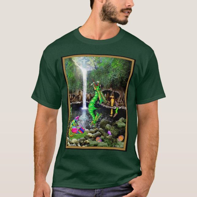 Green Dragon Falls T-Shirt (Front)