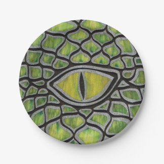 Green Dragon Paper Plate