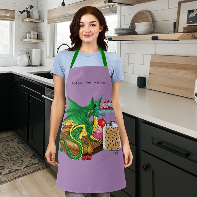 Green Dragon Pastry Chef Apron (Creator Uploaded)