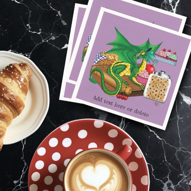 Green Dragon Pastry Chef Napkin (Creator Uploaded)