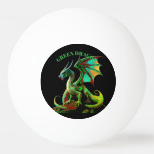 GREEN DRAGON PING PONG BALL