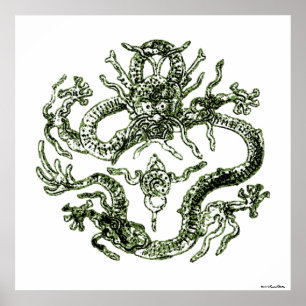 Green Dragon Print