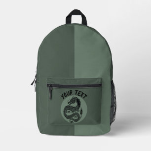 Green Dragon Print Cut Sew Bag