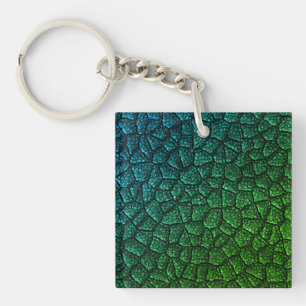 Green Dragon Scale Key Ring