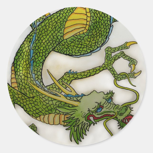 Green Dragon Sticker (Front)