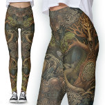 Green Dragon Tattoo Leggings: Celtic Viking Art Leggings<br><div class="desc">Introducing our unique Green Dragon Leggings, featuring a stunning tattoo art inspired Green Dragon. These leggings are a must-have for nature lovers who appreciate ornamental Celtic and Viking art. I created the component parts of this artwork using generative content for AI technology and it features an intricate bonsai tree dragon...</div>