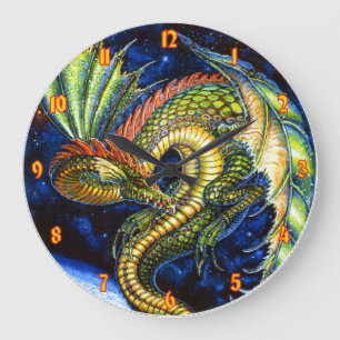 Green Dragon Wall Clock