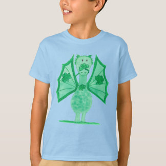 Green Dragon With Shamrocks T-Shirt