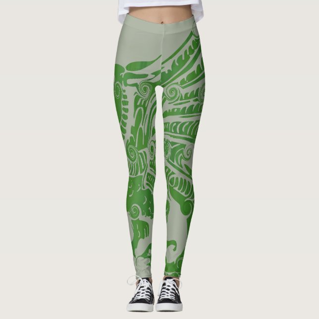 Green Dragon Women's Leggings (Front)