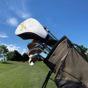 Green Dragonfly Personalised Golf Head Cover