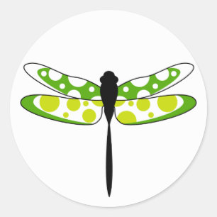 Green Dragonfly Sticker