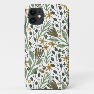 Green Dreamy Floral Pattern Case-Mate iPhone Case
