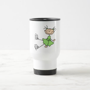 Green Dress Figure Skater Tshirts and Gifts Travel Mug