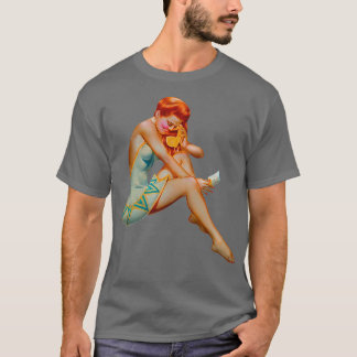 Green Dress Pin Up T-Shirt