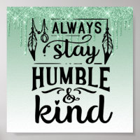 Green Dripping Glitter Inspirational Quote Poster