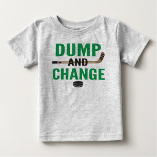 Green Dump and Change Hockey Baby T-Shirt