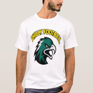 Green Eagle Mascot Philly Football Fan Apparel T-Shirt