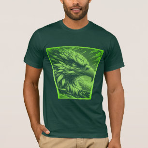Green Eagle Name Graphic T-Shirt