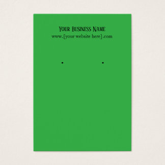 Green Earring Business Cards