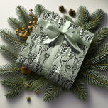 Green Earth Christmas Pattern#6 ID1009 Wrapping Paper<br><div class="desc">If you are wondering what colour combinations to pick for your Christmas decor and gift wrap supplies this year, I've created collections of coordinating patterns to make life just a bit easier. This monochrome wrapping paper pattern of stylised Christmas trees is shown here in a colour palette ranging from deep...</div>