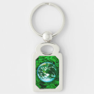 Green Earth - ecological awareness Key Ring