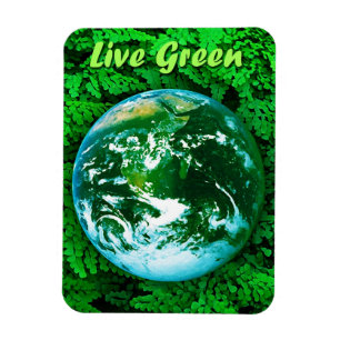 Green Earth - ecological awareness Magnet