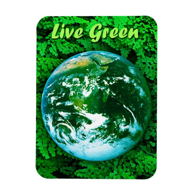 Green Earth - ecological awareness Magnet (Vertical)