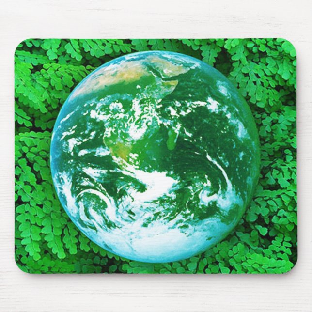 Green Earth - ecological awareness Mouse Pad (Front)