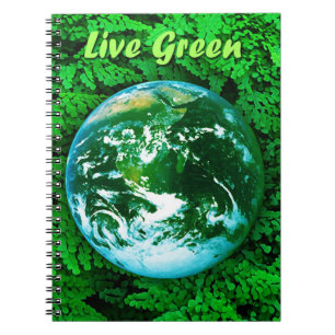 Green Earth - ecological awareness Spiral Notebook