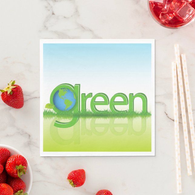 Green Earth World Napkin (Creator Uploaded)