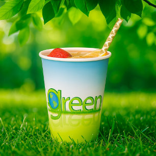Green Earth World Paper Cups