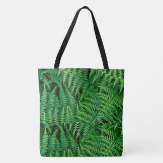 Green Earthy Fern Bag-A touch of Nature: Tote Bag