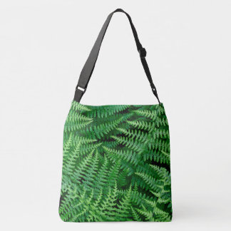 Green earthy fern  crossbody bag