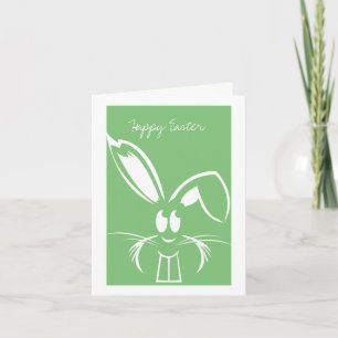 Green Easter Bunny Easter Cards
