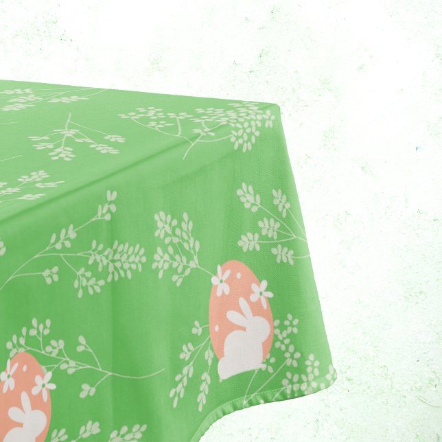 Green Easter Bunny Tablecloth (Green Easter Bunny Tablecloth)
