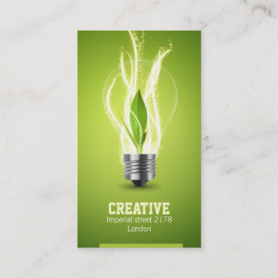 green eco energy business card