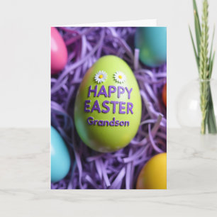 Green Egg Floral Pattern Card