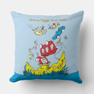 Green Eggs and Ham I Do Not Like Them Anywhere Cushion