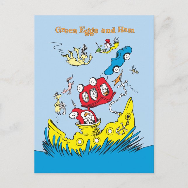 Green Eggs and Ham | I Do Not Like Them Anywhere Postcard (Front)