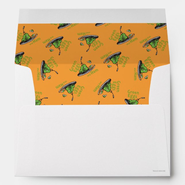 Green Eggs and Ham Pattern Envelope (Back (Bottom))