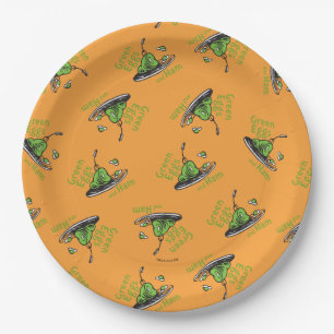 Green Eggs and Ham Pattern Paper Plate
