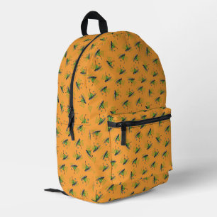 Green Eggs and Ham Pattern Printed Backpack