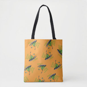 Green Eggs and Ham Pattern Tote Bag