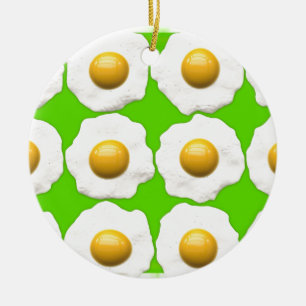green eggs ceramic tree decoration