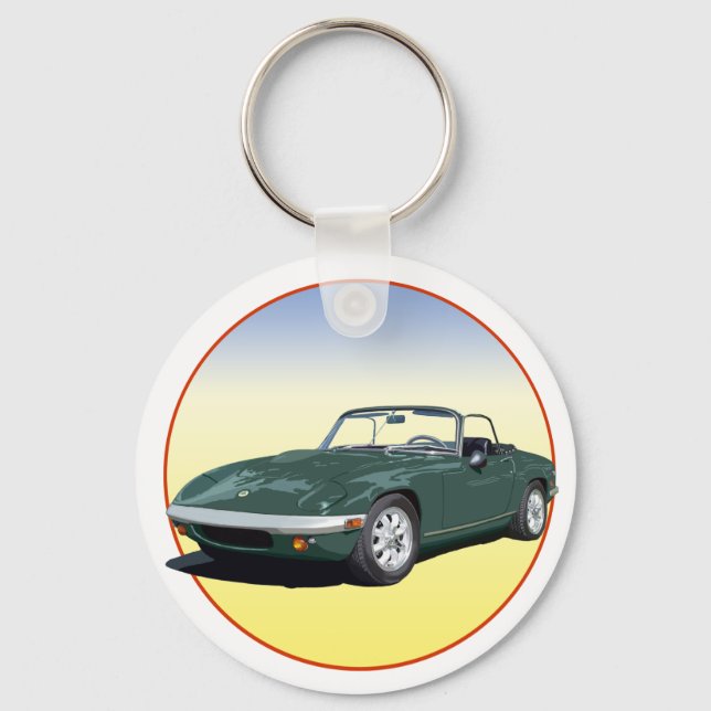 Green Elan S4 Key Ring (Front)