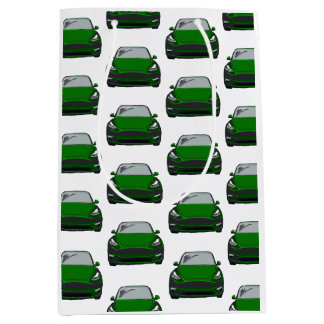 Green Electric Vehicle SUV Car Medium Gift Bag